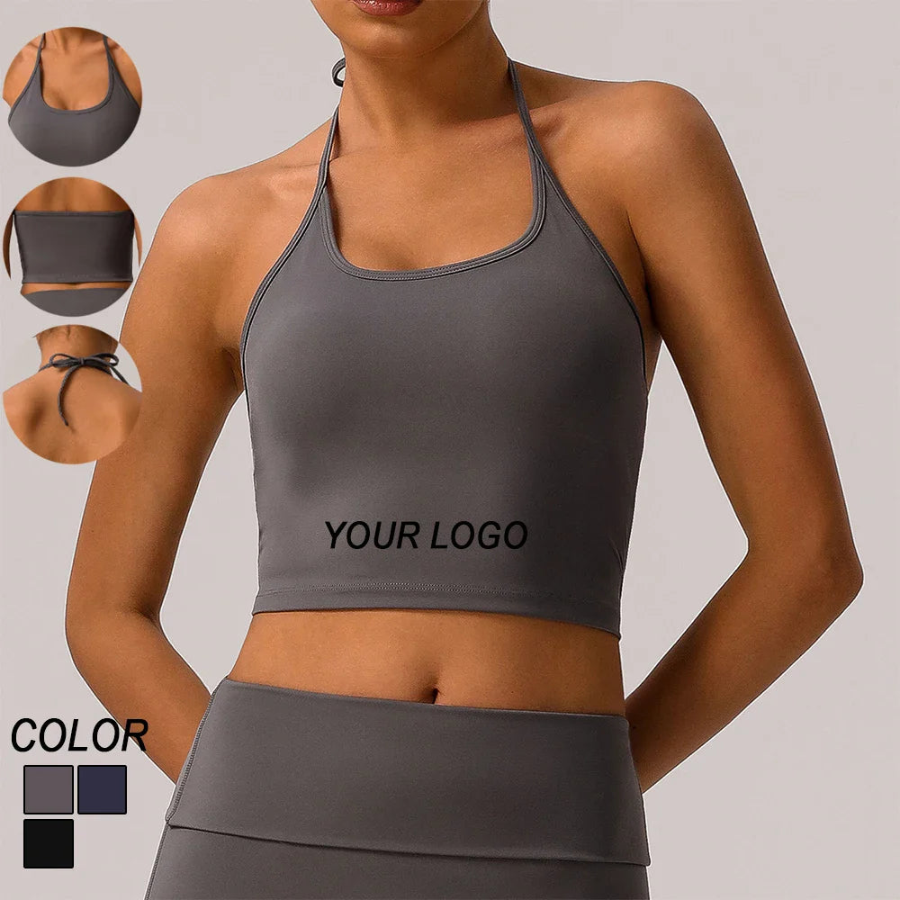 Fitness Yoga Wear Workout Gym Sports Cross Back Tank Tops for Women